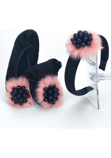 Çocuk Ev Babeti Taçli Takim ,çocuk Panduf, Bebek Pati?k, Çorap, Çocuk Ev Ayakkabısı