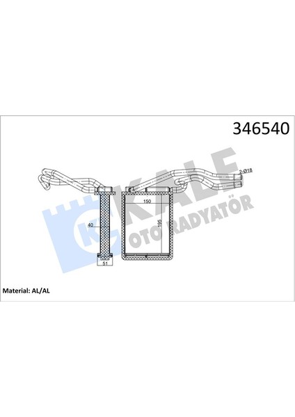Kalorıfer Radyatoru Fıesta V 01 08 Fusıon 01 12 Mazda Iı 121