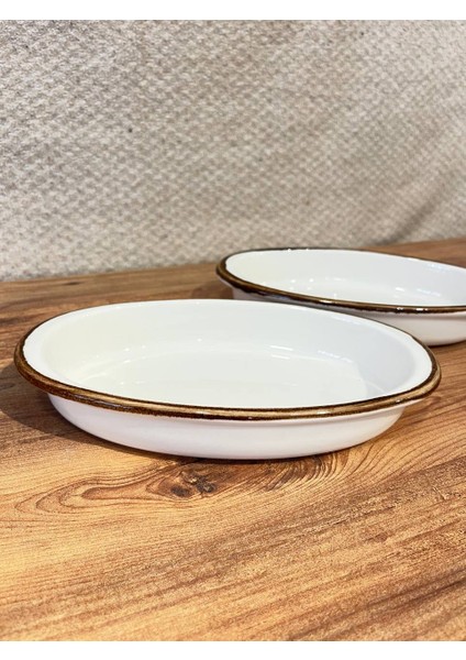 Oval Derin Seramik Fırın Kabı – Rustik Detaylı 2li Set fırsatları