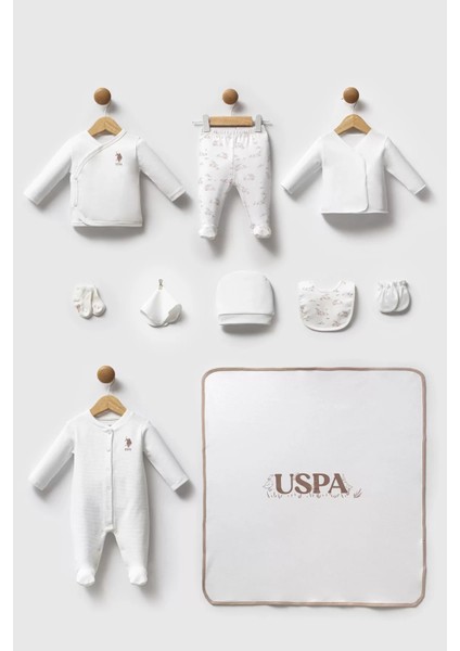 U.s. Polo Assn Hastane Çıkışı 10’lu Set USB2704 Beyaz