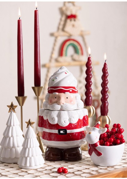 Yılbaşı Kurabiye Kavanozu 16X15X28 cm modelleri