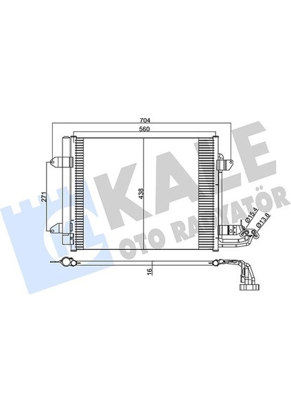 Klima Kondenseri Vw Caddy Iıı Box-Estate-Touran Al-Al