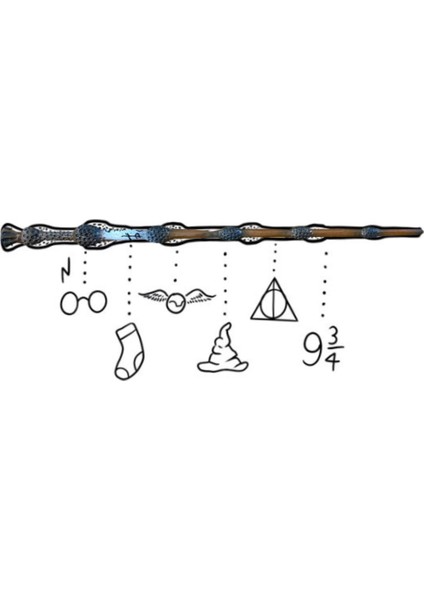 Harry Potter Albus Dumbledore Asası Renkli