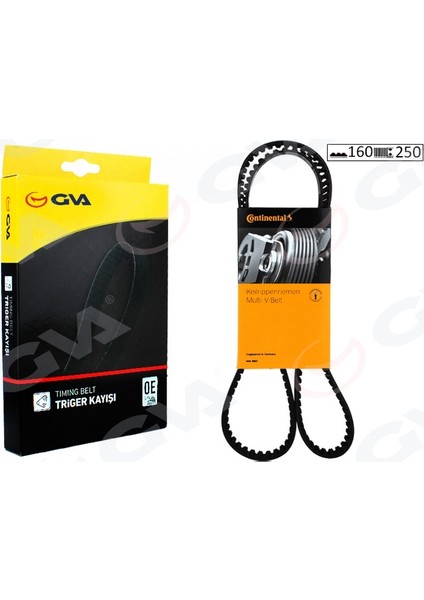 Triger Kayışı 160X250 Vw Transporter T5 2.0tdı 09 Caaa /caab /caac