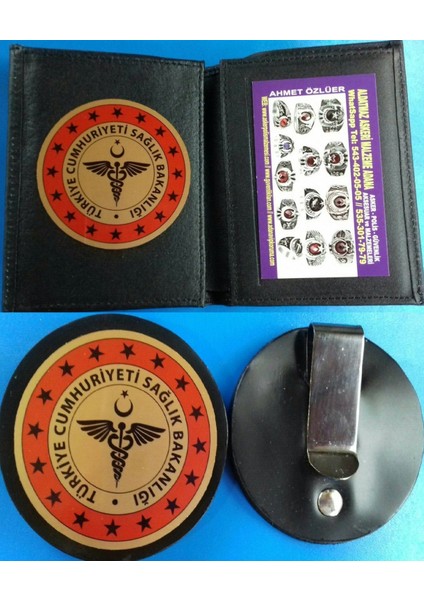 2024 Model,sağlık Bakanlığı Rozetli Cüzdanı,kemer Rozeti Al,sadece Kurum Adresine Gönderilir