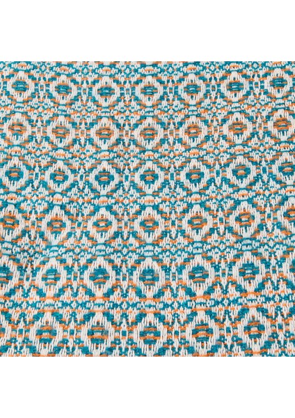 Soft Zemira Pamuklu Tek Kişilik Battaniye - Mavi / Turuncu - 150X200 cm fiyatları