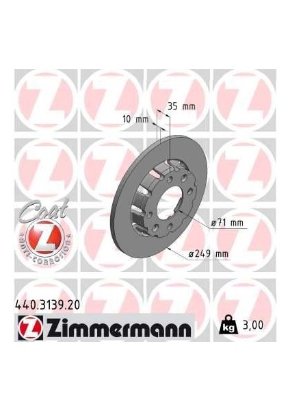 Arka Fren Aynası Corsa F 19 Mokka 20 208 19 2008 19 C4 20 Ds3 18 249X35X4DL Dolu