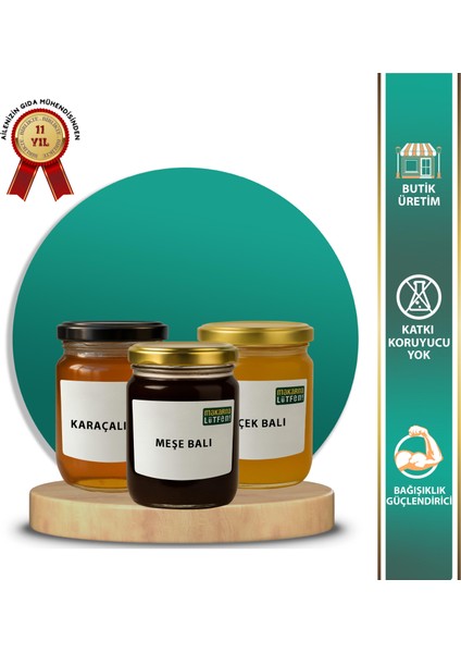 Avantajlı Trakya Karaçalı Çiçek Meşe Balı Seti