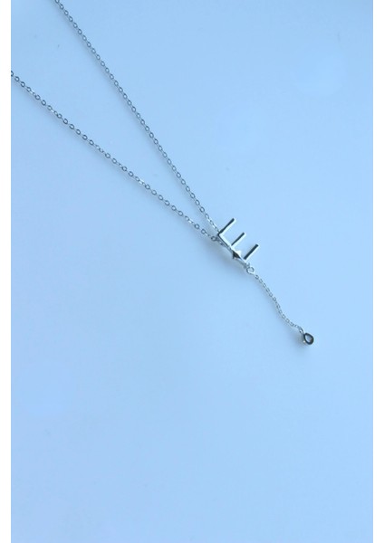 Uzak Şehir E Harfli Çelik Alya Kolye Kararmaz Renk Atmaz