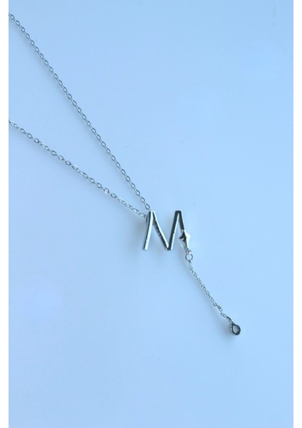 Uzak Şehir M Harfli Çelik Alya Kolye Kararmaz Renk Atmaz