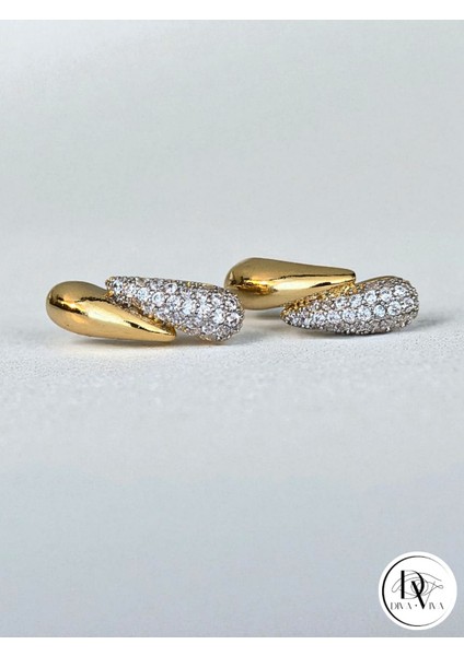 - Glow Earrings – Gold Kaplama Sarmal Taş Detaylı Kadın Küpe (KOD-323) fiyatları