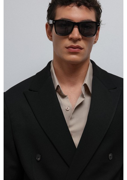 Siyah Kruvaze Relax Crop Fit Blazer Ceket fırsatları