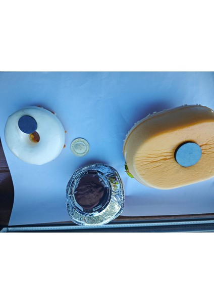 Buzdolabı Süsü Magnet 3 Lu Set Sosisli Tart ve Donat Temalı 3 Lu Set modelleri