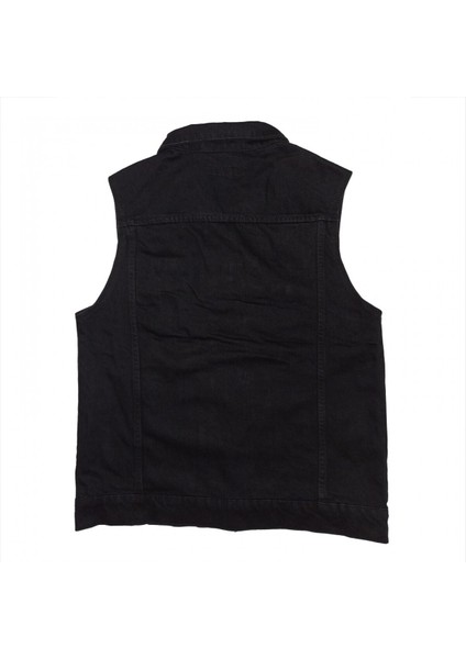 Vintage Siyah Kot Yelek modelleri