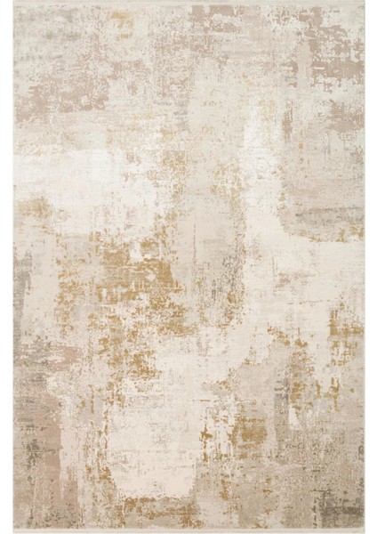 Franko Fs 34 Cream Beige viskon & Akrilik Yüksek Dokulu Modern Salon Halısı