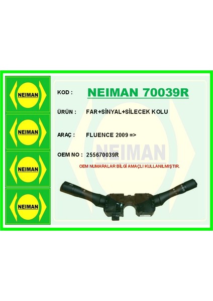 Far Sinyal Silecek Kolu Fluence 2009 >