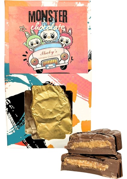 Sheby’s Monster Chocolate Fındık Kremalı Çıtır Kadayıflı 35GR (Labubu Çikolatası)
