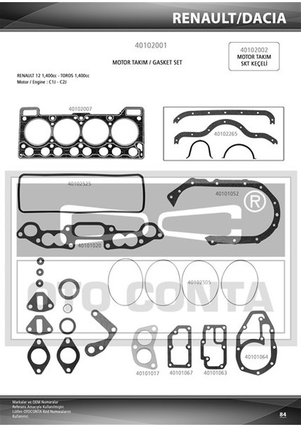 Motor Tk Conta Std 1.20MM R12 1400C