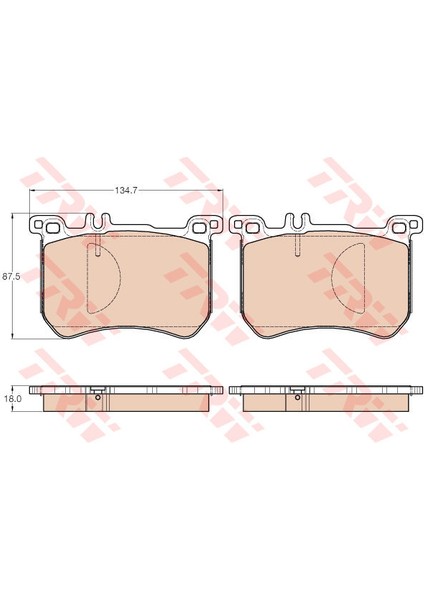 Fren Balatası On Mercedes W222 R231