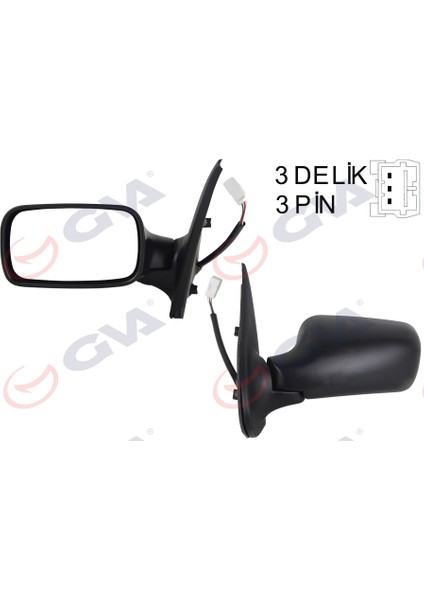 Dış Dikiz Aynası Sol Palıo 98 Elektrikli Konveks 3 Fiş VM-155E-5DL