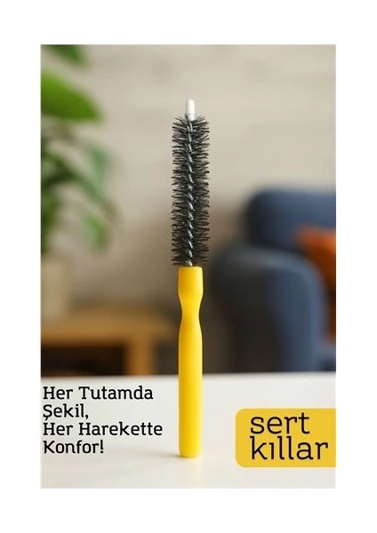 Buğz Bx Yuvarlak Saç Şekillendirme Fırçası – 22 cm x 2.8 cm | 2.5 mm Derinlik | Hacim ve Kontrol Için