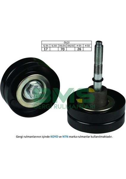 Alternatör Gergi Rulmanı Golf5-6-Jetta-Passat-Tıguan-A3-Scırocco 1.4 Tsı Blg-Bmy-Cava