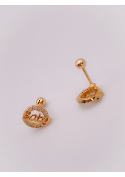 Cerrrahi Çelik Piercing ( Pirsing ) Zirkon Baby Yazılı Tragus Helix Piercing (1ADET) fiyatları