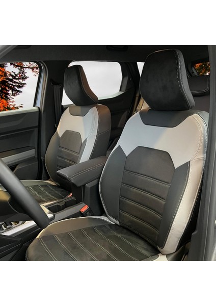 Renault Duster Araca Özel Oto Koltuk Kılıfı - Taytüyü ve Deri