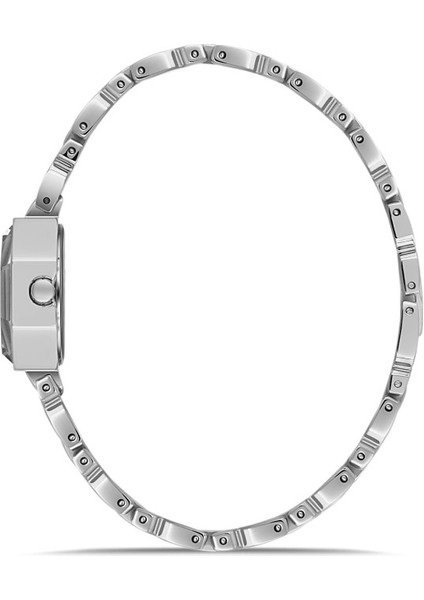 DK.1.AG1420.01 Taşlı Tasarım Çelik Kordon Çelik Kasa 5 Atm Suya Dayanıklı Metalik Renk Kadın Kol Saati fiyatları