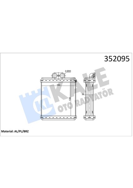 Kalorifer Al/pl/brz Vıtara 1.6 16V-2.0 16V-2.0 Hdı 97