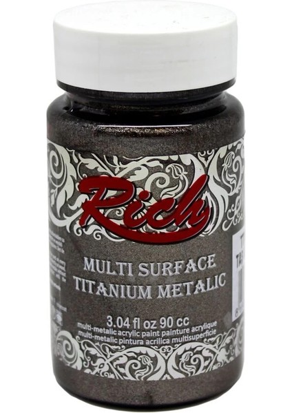 Multi Surface Titanium Metalik Boya 90 Cc. 2542 Taş Gri