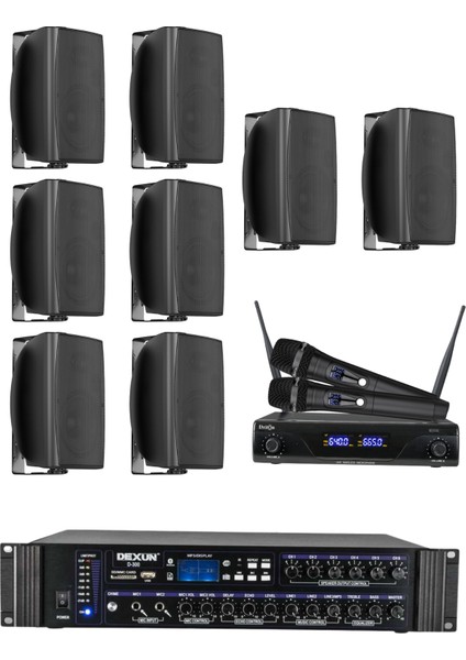 Drt-6 Sütun Hoparlör Mağaza Dükkan Kafe Seslendirme ve Okul Anons Sistemi modelleri