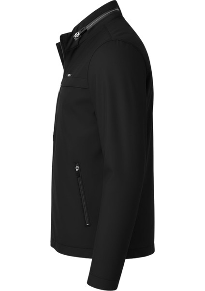 Erkek Siyah Pamuk Polyester Karışımlı Su Itici Içi Kürklü Kaban – Rüzgar Geçirmez, Hafif ve dayanıklı modelleri