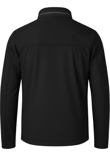 Erkek Siyah Pamuk Polyester Karışımlı Su Itici Içi Kürklü Kaban – Rüzgar Geçirmez, Hafif ve dayanıklı indirimleri