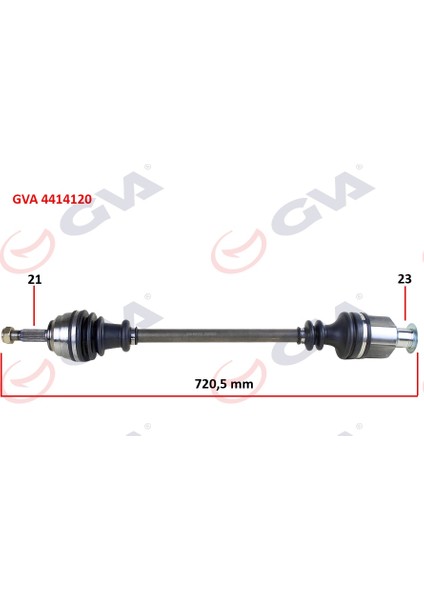 Komple Aks Sağ Kangoo 1.9dtı 98-08 721MM