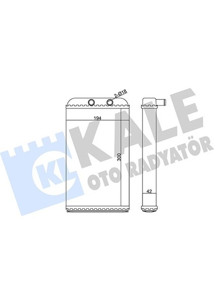 Kalorifer Radyatörü Ducato-Boxer-Jumper2.5tdı-2.8tdı 94-02