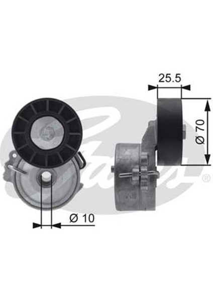 Alternatör Gergi Rulmanı Kütüklü P206-306-406-607-806-PARTNER-BOXER-C5-BERLINGO DW10 2.0hdı-2.2hdı