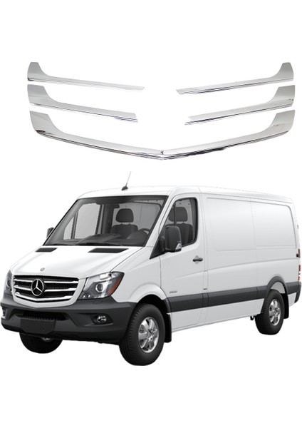 Mercedes Sprinter Ön Panjur Kuşağı Krom Set 2014-2018 Model Yılları ile Uyumludur