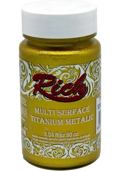 Multi Surface Titanium Metalik Boya 90 Cc. 2522 Som Altın
