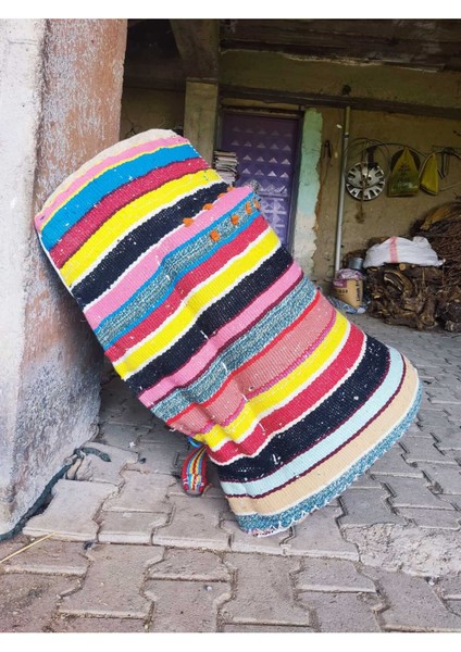 Keçeli Palan Orta Üssü Eşek Palanı Yastık Boyu 71 cm