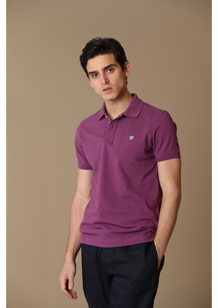 Laon Spor Polo Yaka Erkek Tişört Siyah