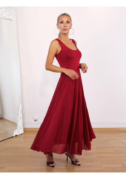 Buketli Kadın Içi Kolsuz Eteği Tül Pliseli Üstü Kısa Bluzlü Iki Parçalı Elbise fiyatları