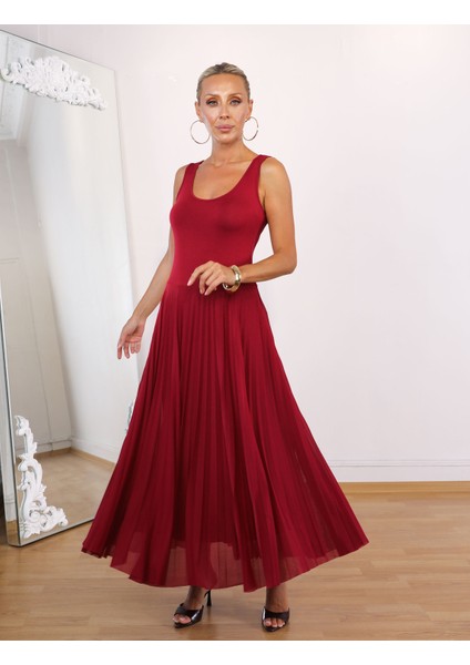 Buketli Kadın Içi Kolsuz Eteği Tül Pliseli Üstü Kısa Bluzlü Iki Parçalı Elbise modelleri