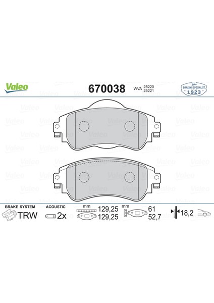 Ön Balata C4 B7 1.4 Vtı 09 C4 1.6 Hdı 11/2009 Ds4 1.6 Hdı 1. 4.2011