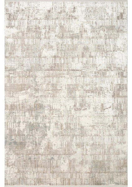 Franko Fs 36 Cream Beige viskon & Akrilik Yüksek Dokulu Modern Salon Halısı