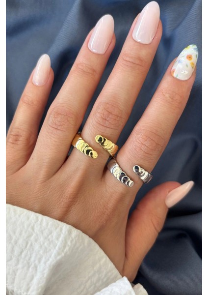 Yeni Sezon Moon Phases Tasarım Ayarlanabilir Kadın Yüzük fiyatları