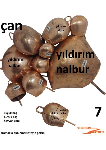 Boğa Çanı Hayvan Çanı 7no Orta Büyük Inek Zili Çın Çın Zil Büyük Baş fiyatları