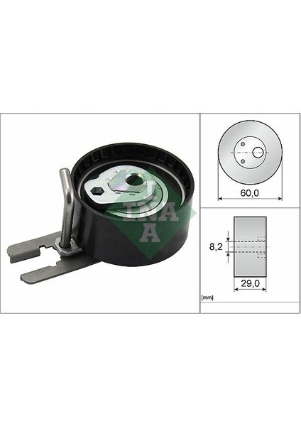 Eksantrik Gergi Rulmanı P206-207-307-308-407-PARTNER-BIPPER-FOCUS-FIESTA-JUMPY-XSARA 1.4hdı-1.6hdı