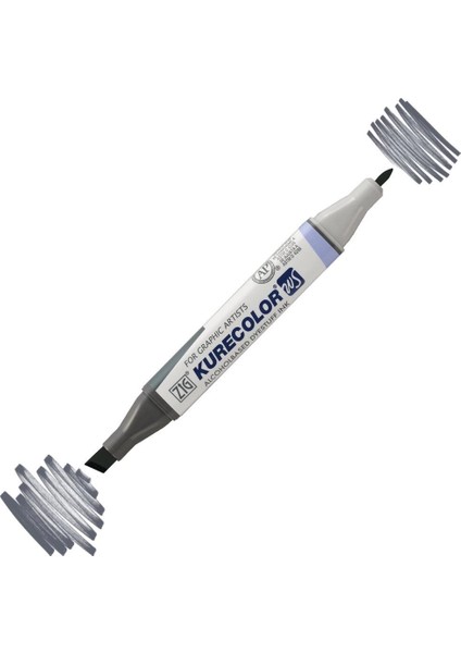 Kurecolor Twin S Grafik Çizim Marker Kalemi 829 Dark Steel Gray