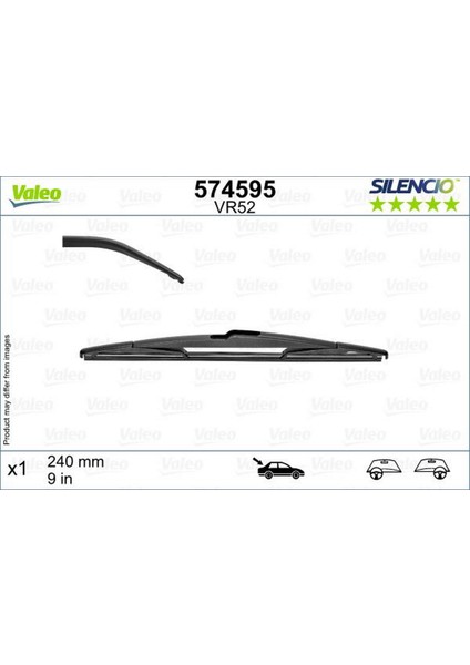 Msa-Shop Arka Silecek Peugeot P5008 16 Renault Megane Iv-Talisman X1 240 mm
